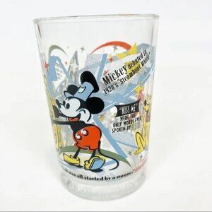 McDonald’s Disney 100 Years Of Magic Steanboat Willie Mickey Mouse 5"" Glass